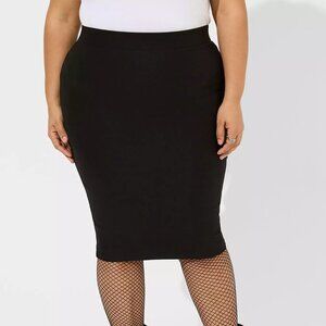 Torrid Plus Size Midi Studio Luxe Ponte Pencil Skirt - size 22-24